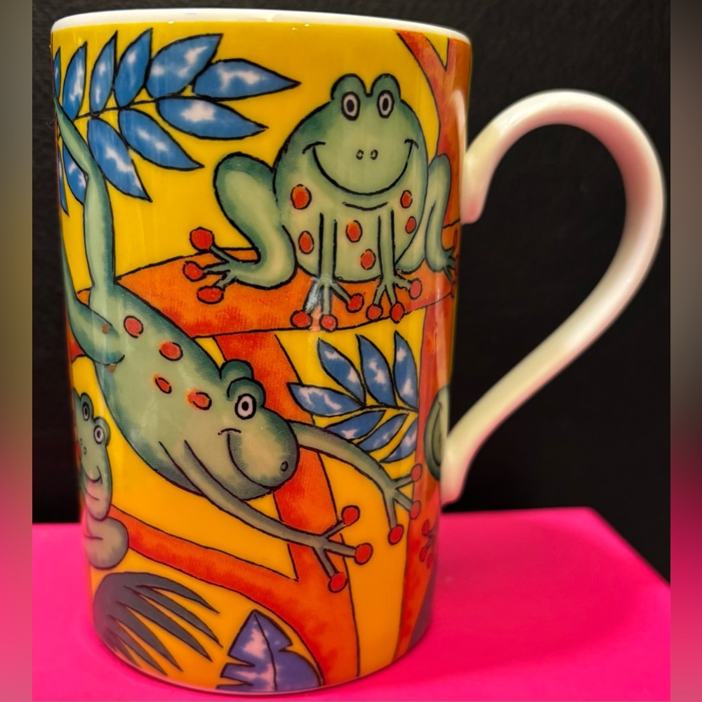 Dunoon Funny Frogs Mug by Jane Brookshaw Made in Scotland Limited Edition #61